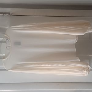 Express cream-colored blouse